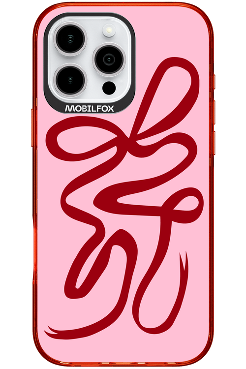 Burgundy Bow - Apple iPhone 16 Pro Max