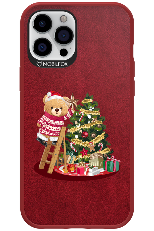 Christmas Bear (Burgundy) - Apple iPhone 12 Pro Max