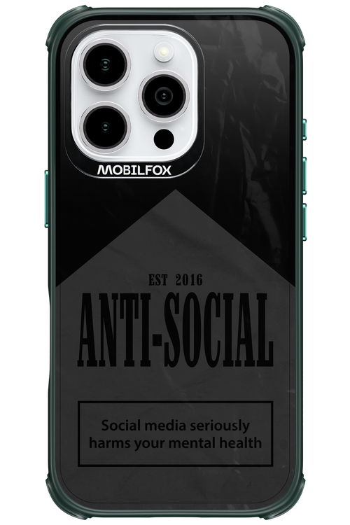 ANTI-SOCIAL (BLVCK) 2.0 - Apple iPhone 16 Pro