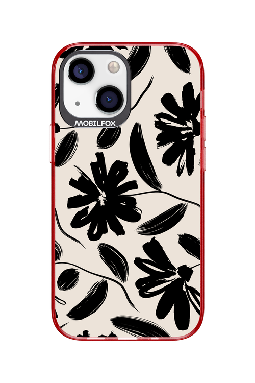 Monochrome Flowerss 2.0 - Apple iPhone 13 Mini