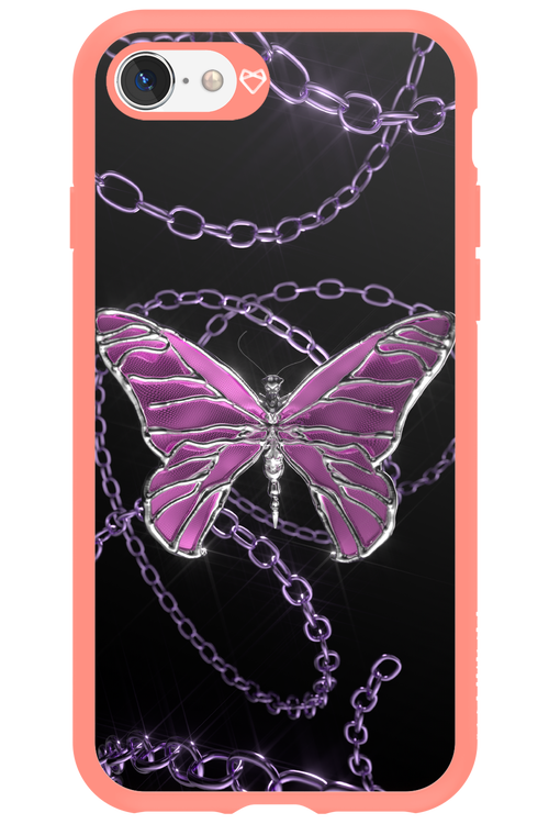 Butterfly Necklace - Apple iPhone SE 2022