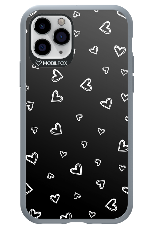 Monochrome Hearts 2.0 - Apple iPhone 11 Pro