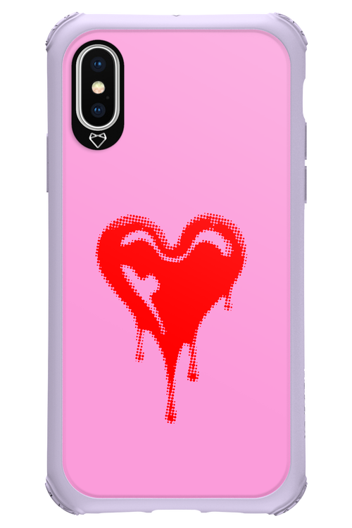 Heart Pink - Apple iPhone X