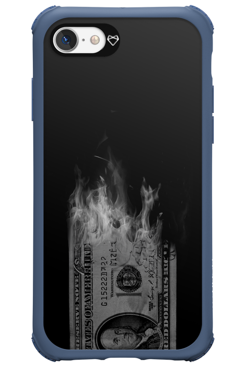 Money Burn B&W - Apple iPhone 7