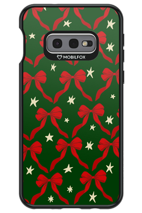 Bow & Stars (Green) - Samsung Galaxy S10e
