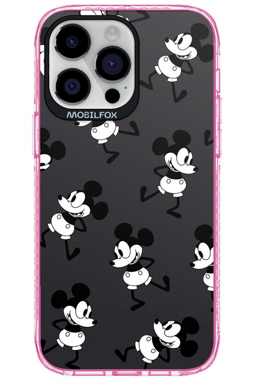 Iconic Mouse (antracite pattern) - Apple iPhone 14 Pro Max