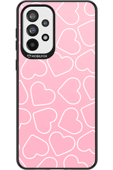 Line Heart Pink - Samsung Galaxy A73