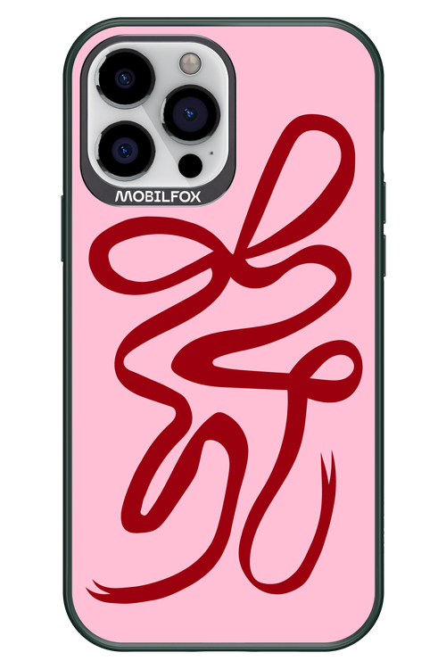 Burgundy Bow - Apple iPhone 13 Pro Max