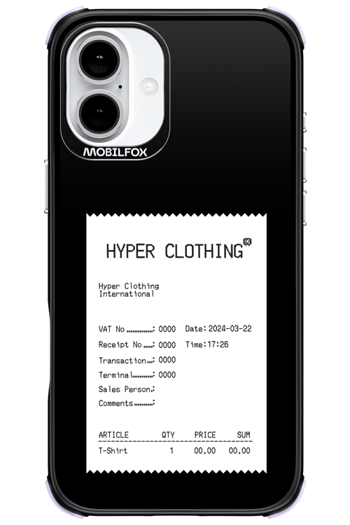 HYPER RECEIPT - Apple iPhone 16 Plus