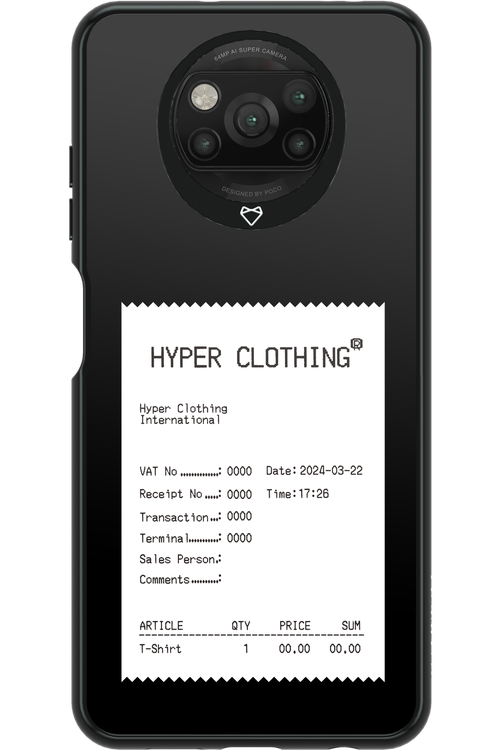 HYPER RECEIPT - Xiaomi Poco X3 NFC