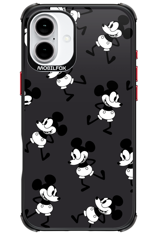 Iconic Mouse (antracite pattern) - Apple iPhone 16 Plus