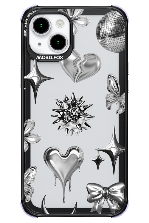 Silver Zone Transparent - Apple iPhone 15 Plus