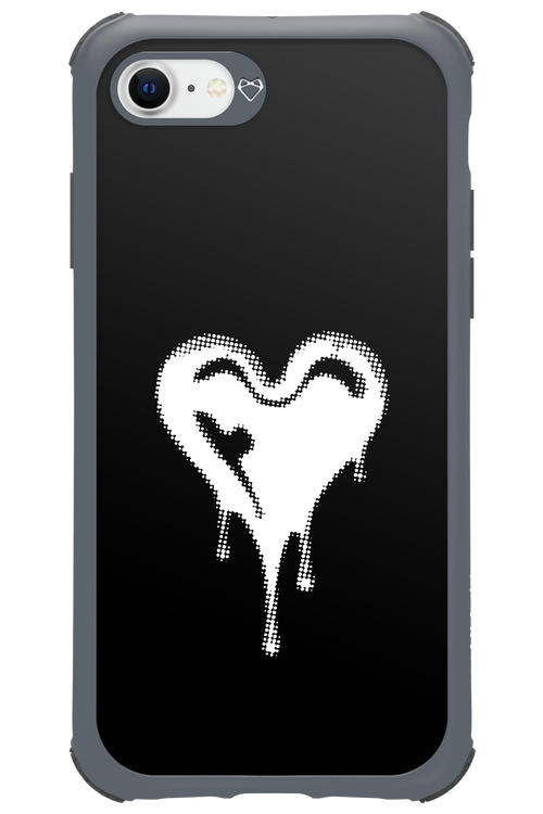 Heart Black - Apple iPhone SE 2022