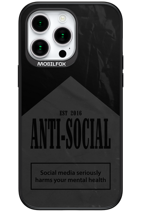 ANTI-SOCIAL (BLVCK) 2.0 - Apple iPhone 15 Pro Max