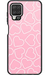 Line Heart Pink - Samsung Galaxy A12