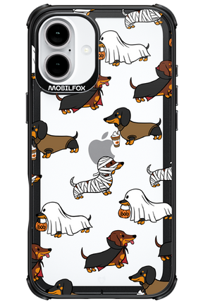 Scary Dachshund (Transparent) - Apple iPhone 16 Plus