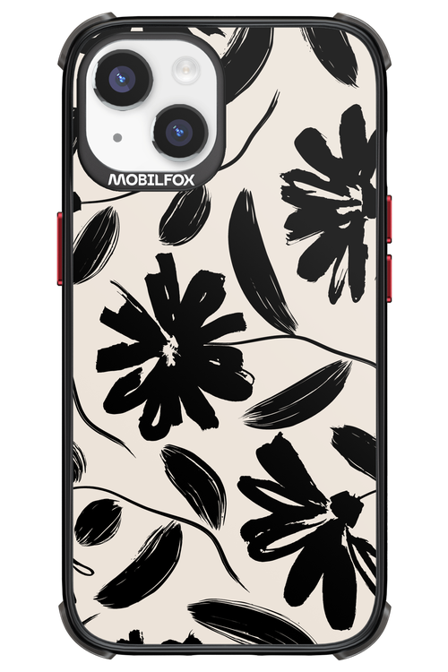 Monochrome Flowerss 2.0 - Apple iPhone 14