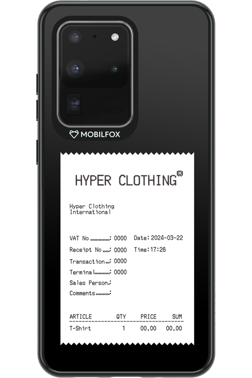 HYPER RECEIPT - Samsung Galaxy S20 Ultra 5G