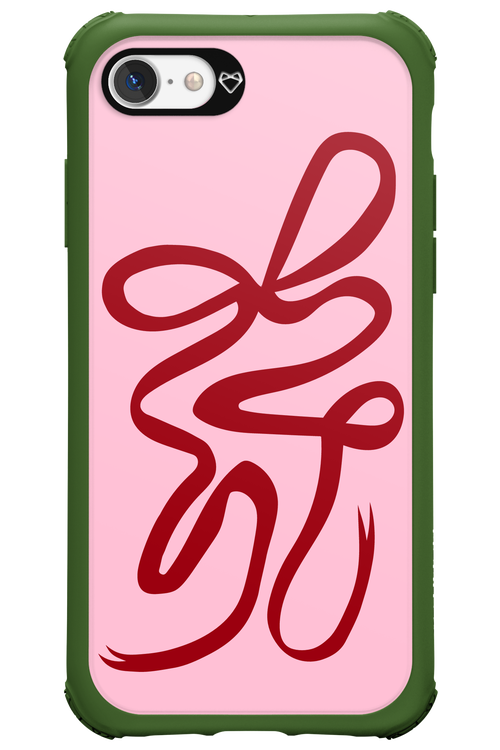 Burgundy Bow - Apple iPhone 7