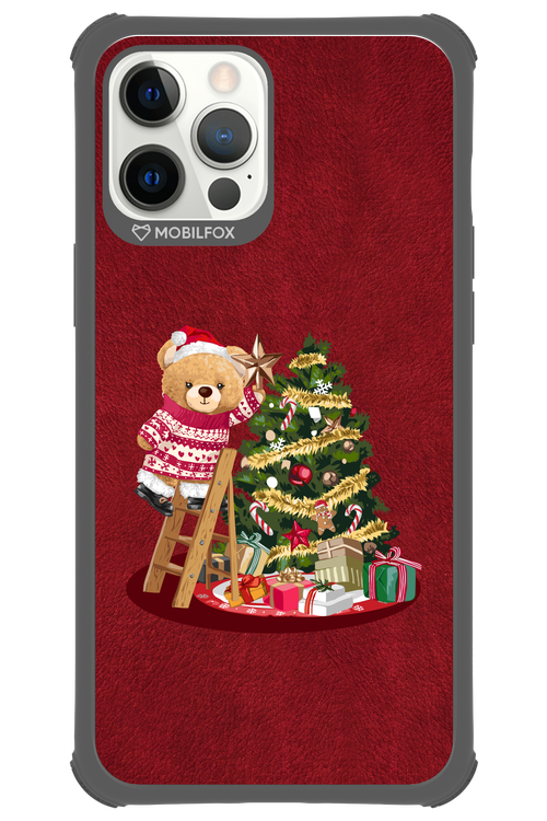 Christmas Bear (Burgundy) - Apple iPhone 12 Pro Max