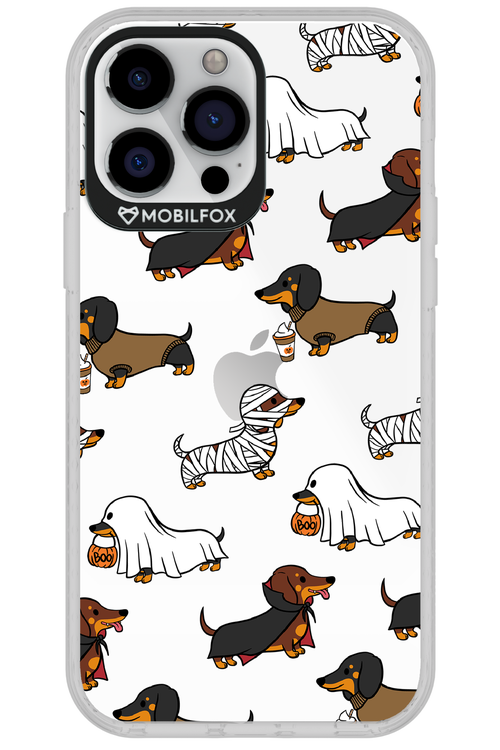 Scary Dachshund (Transparent) - Apple iPhone 13 Pro Max