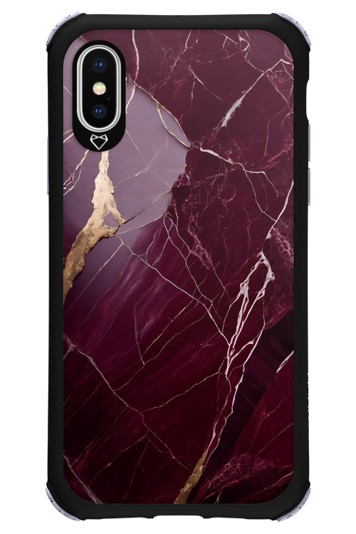 Burgundy Marble 2.0 - Apple iPhone X