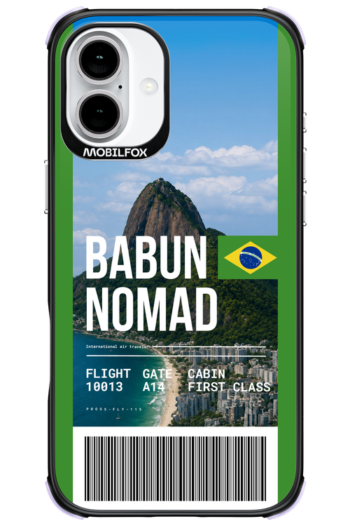BABUN NOMAD (fly ticket) 2.0 - Apple iPhone 16 Plus