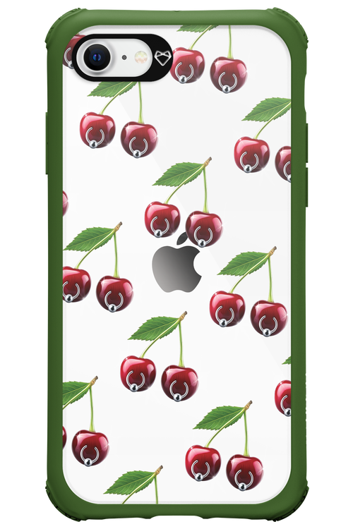 Spicy Cherries Transparent - Apple iPhone SE 2020