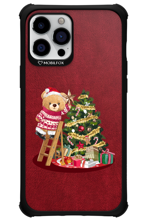 Christmas Bear (Burgundy) - Apple iPhone 12 Pro Max
