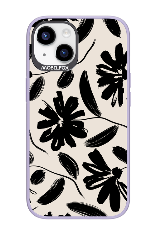 Monochrome Flowerss 2.0 - Apple iPhone 14