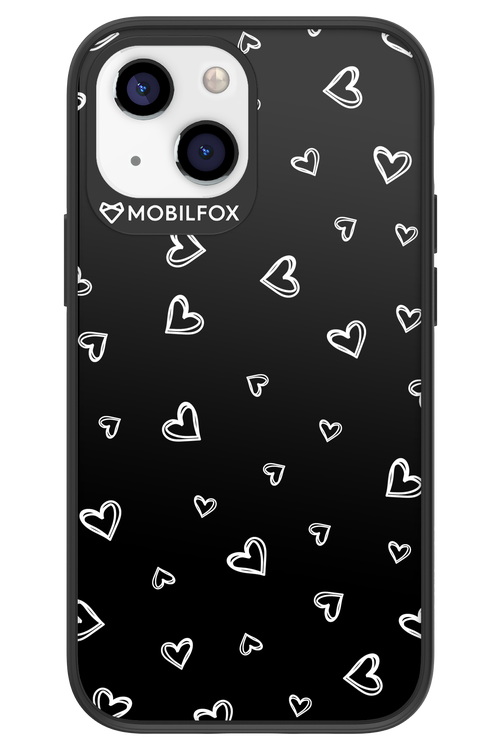 Monochrome Hearts 2.0 - Apple iPhone 13 Mini