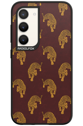 Burgundy Leopard Pattern - Samsung Galaxy S23