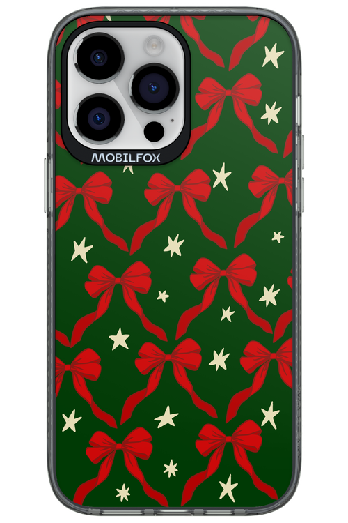 Bow & Stars (Green) - Apple iPhone 14 Pro Max