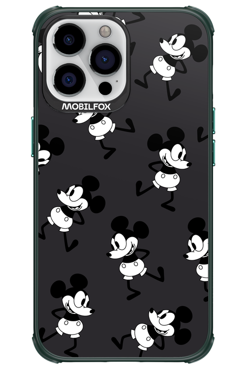 Iconic Mouse (antracite pattern) - Apple iPhone 13 Pro Max