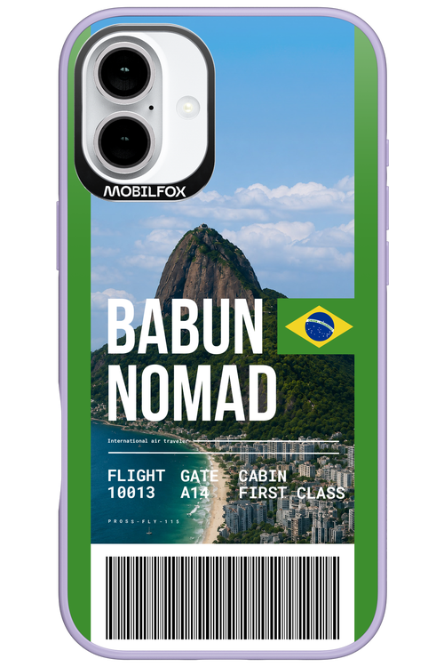 BABUN NOMAD (fly ticket) 2.0 - Apple iPhone 16 Plus