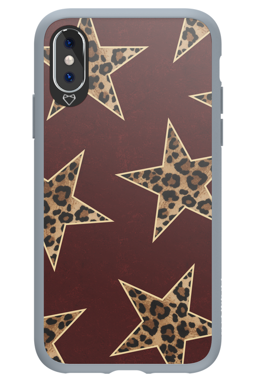 Wild Stars Burgundy - Apple iPhone X