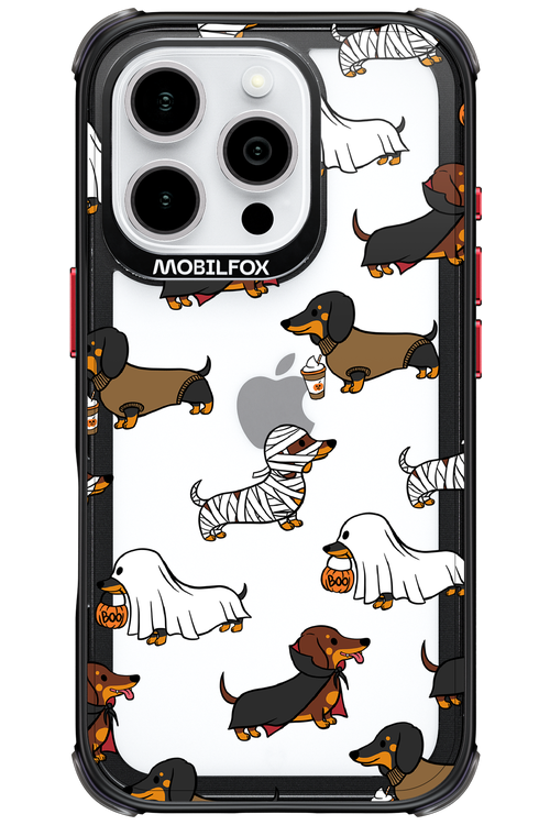 Scary Dachshund (Transparent) - Apple iPhone 16 Pro