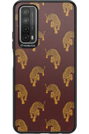 Burgundy Leopard Pattern - Huawei P Smart 2021