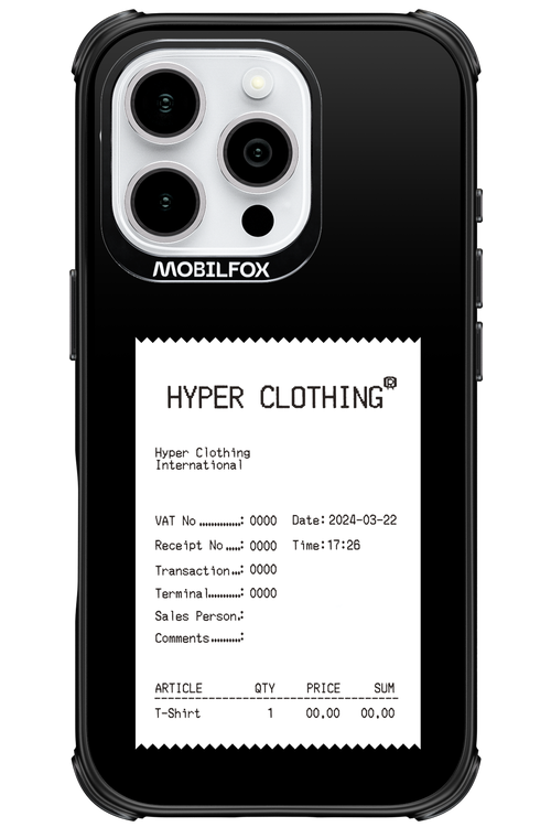 HYPER RECEIPT - Apple iPhone 16 Pro