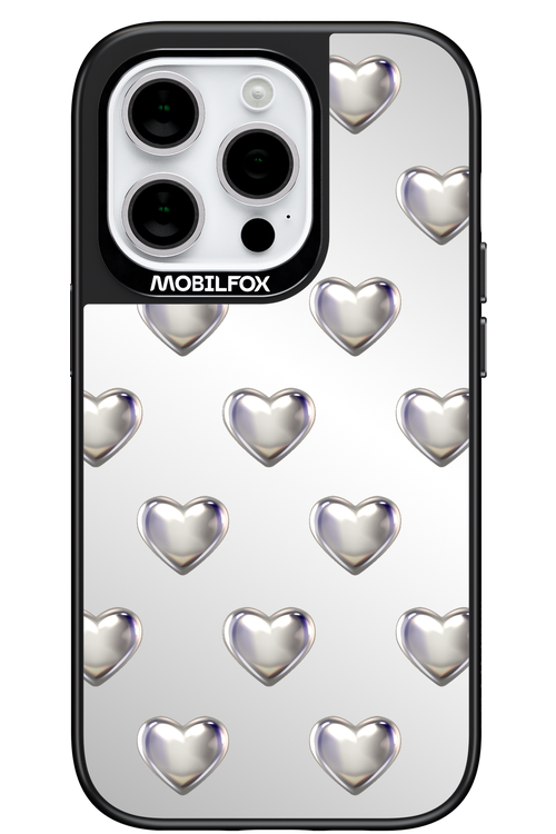 Shiny Hearts Mirror - Apple iPhone 14 Pro