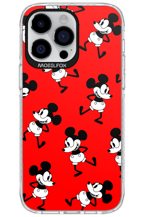 Iconic Mouse (red pattern) - Apple iPhone 14 Pro Max