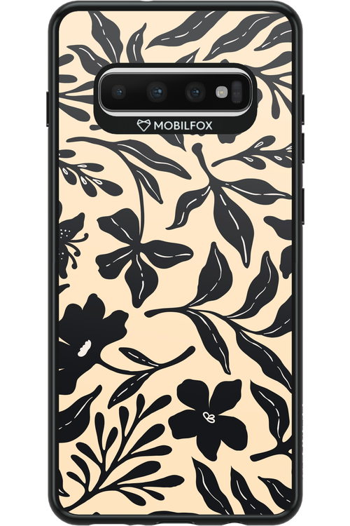 Black Flowers 2.0 - Samsung Galaxy S10+