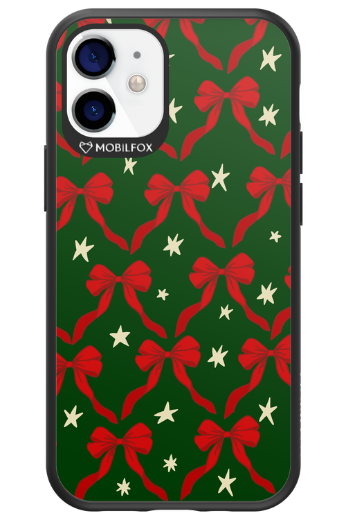 Bow & Stars (Green) - Apple iPhone 12 Mini