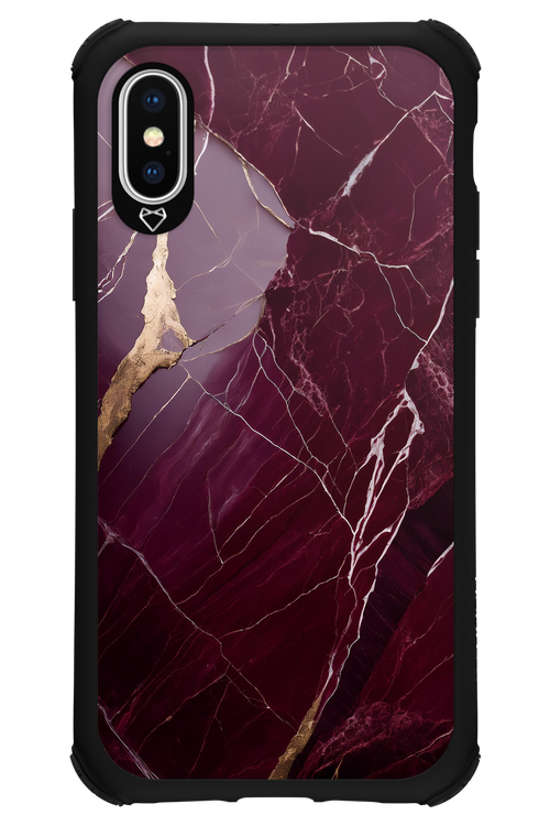 Burgundy Marble 2.0 - Apple iPhone X