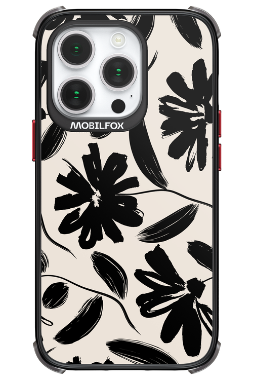 Monochrome Flowerss 2.0 - Apple iPhone 14 Pro