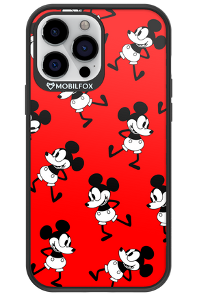 Iconic Mouse (red pattern) - Apple iPhone 13 Pro Max