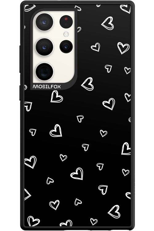 Monochrome Hearts 2.0 - Samsung Galaxy S23 Ultra