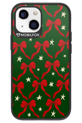 Bow & Stars (Green) - Apple iPhone 13 Mini