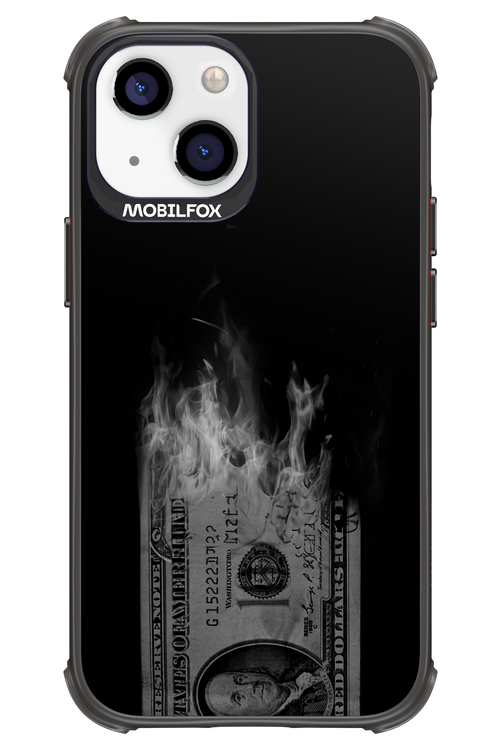 Money Burn B&W - Apple iPhone 13 Mini