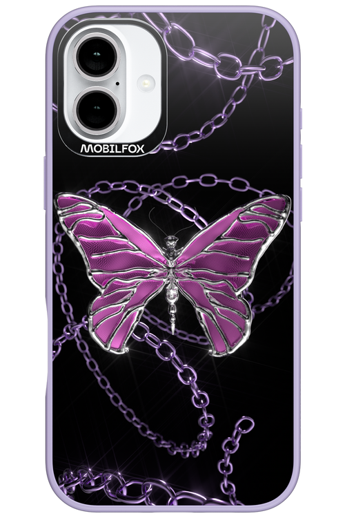 Butterfly Necklace - Apple iPhone 16 Plus